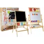 LEAN TOYS Puidust tahvel koos aabitsa, kella, numbrite ja magnetiga