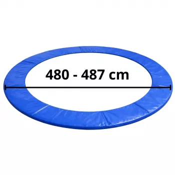 Lean Trampoline Spring Pad - Blue - Fits 480-487 cm (16 ft) Round Trampolines - 28 cm Wide, 20 mm Thick, UV-Resistant PVC