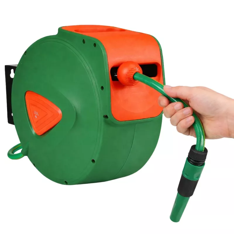 LEAN Wall-Mounted Automatic Reel with Garden Hose 30m + 2m