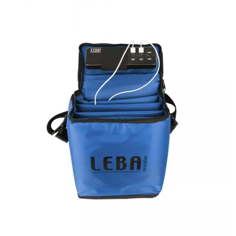 LEBA NoteBag 5 tahvelarvutite laadimis- ja hoiukott USB-C 90W PD 3.0 11 inch tahvelarvutitele sinine hulgipakend NB2-5T-BLU-UC-SC