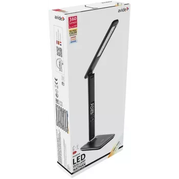 Avide LED laualamp kontorikalendriga must 6W 350lm