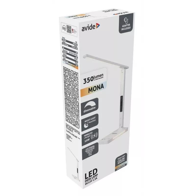 Avide LED Lauvalgusti koos Telefoni Laadijaga 7W 350lm