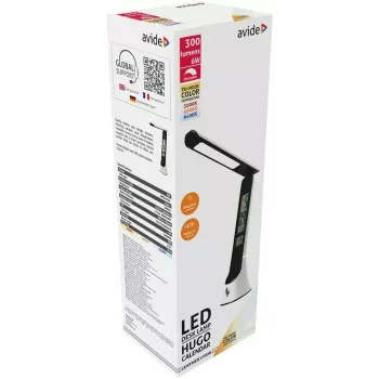 Avide LED Table Lamp Hugo Black/White 6W Calendar