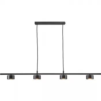 LUCA rippvalgusti LED, 4x4 W, must (P19070-4B)