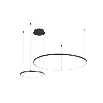 Sibiu 2023193-2-BK LED rippvalgusti, 2 ümarat varjundit, 4000 K, must