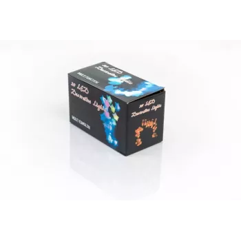 LED-nöörvalgusti kellukestega, 20 sooja valget LED-i, 2,5 m, patareitoide, kuldne