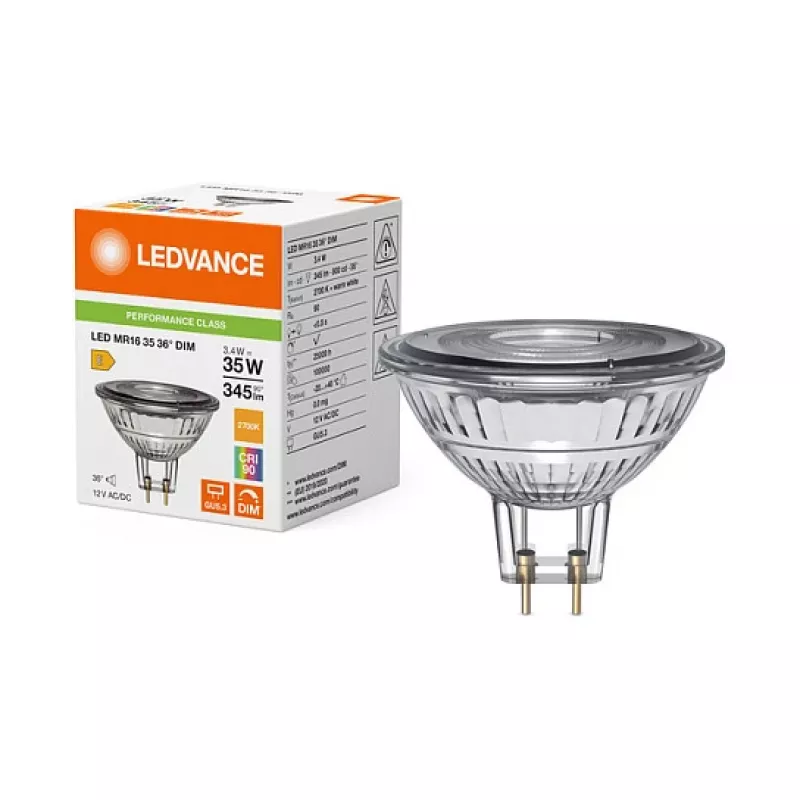 LEDVANCE PARATHOM MR16 LED Reflektor 3.4W 2700K GU5.3 Dimmable 36° 230lm
