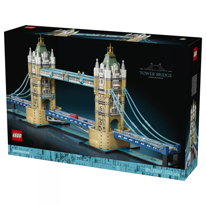 LEGO Architecture 21067 Tower Bridge ehituskomplekt (1176 tükki) - ikooniline Londoni maamärgi mudel