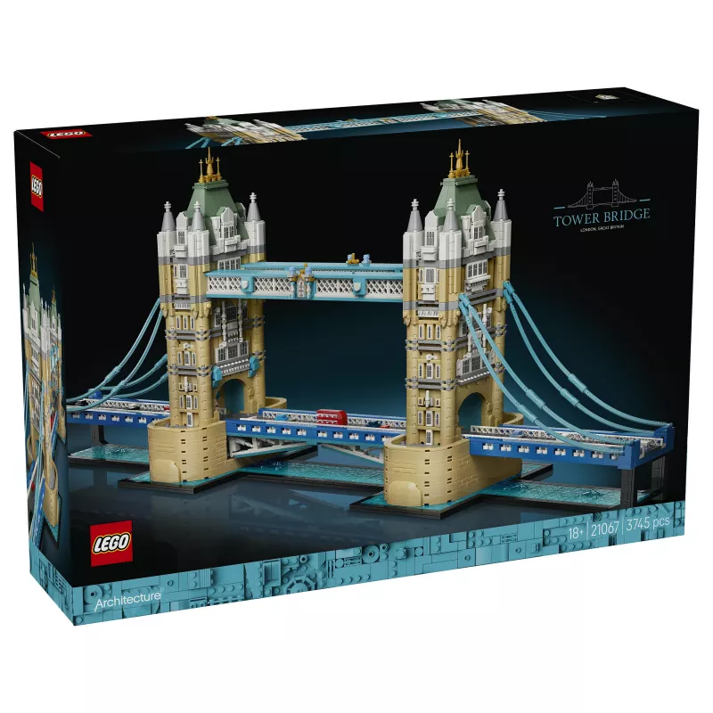 LEGO Architecture 21067 Tower Bridge ehituskomplekt (1176 tükki) - ikooniline Londoni maamärgi mudel