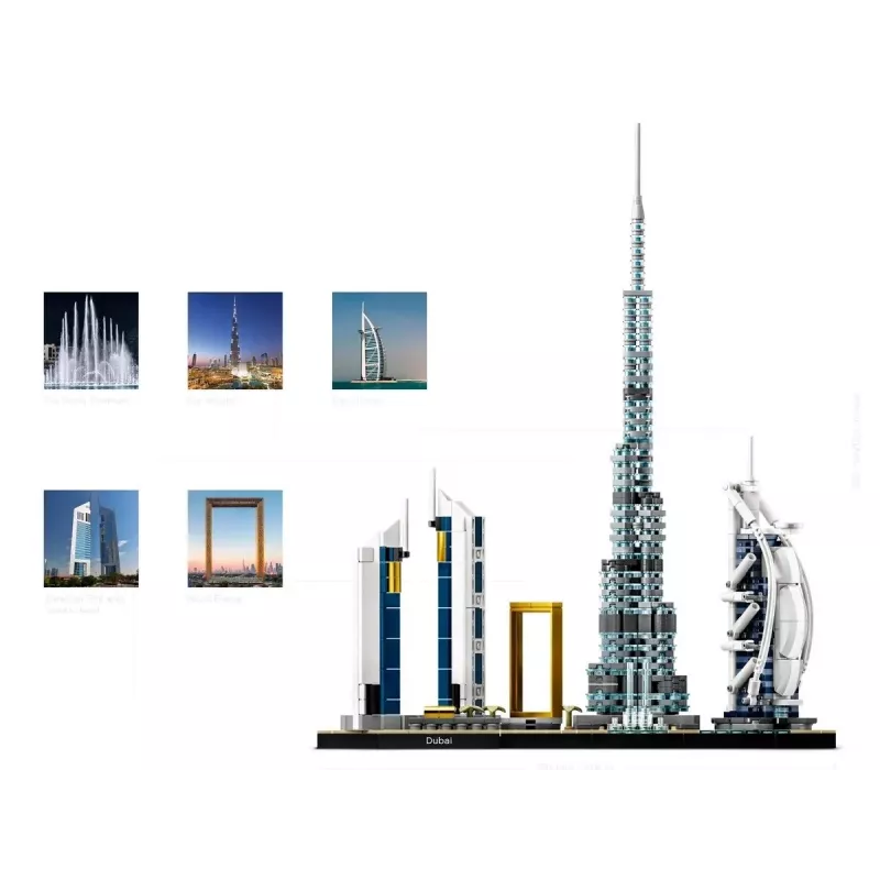 LEGO Architecture Dubai Skyline kollektsioon 21052 ehituskomplekt
