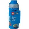LEGO City Joogipudel 390 ml Sinine Pehme Silikoonotsaku ja Pool-läbipaistva Korgiga, PP/Silikoon, 1 Tükk (40561735)
