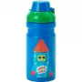 LEGO Joogipudel FIREWORK GUY, 390 ml, Sinine, Silikoonist joogitsirkusega pool-läbipaistva korgiga, PP/Silikoon, 1 tk (40560800)