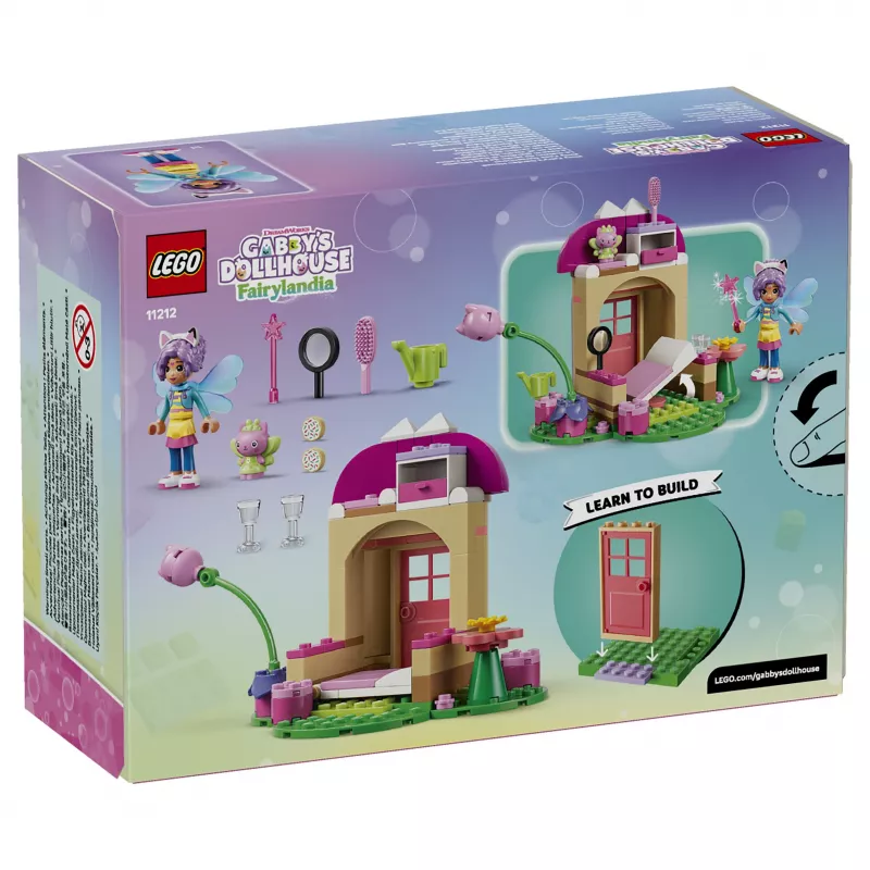 LEGO Gabby's Dollhouse Kitty Fairy's Garden House 11212 Ehituskomplekt lastele 4+ (130 tükki)