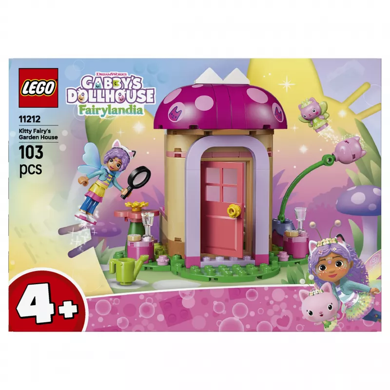 LEGO Gabby's Dollhouse Kitty Fairy's Garden House 11212 Ehituskomplekt lastele 4+ (130 tükki)