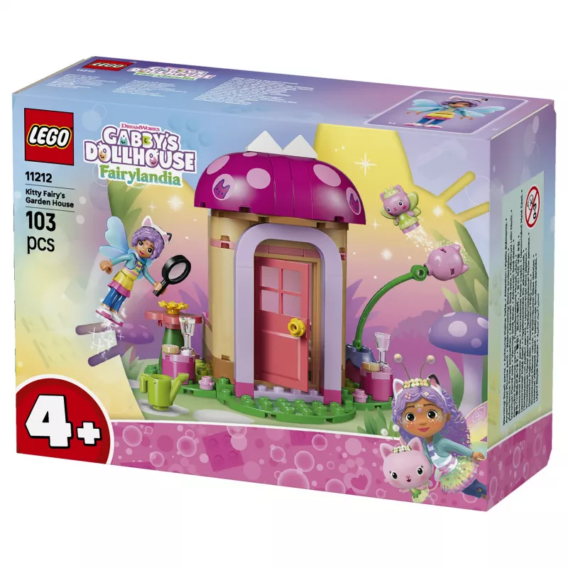 LEGO Gabby's Dollhouse Kitty Fairy's Garden House 11212 Ehituskomplekt lastele 4+ (130 tükki)