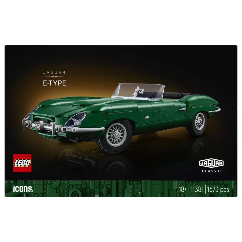LEGO Icons 11381 Jaguar E-Type ehituskomplekt (1458 tükki)