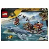 LEGO Jurassic World 77983 Mosasaurus Dinosaur Boat Attack (280 osa, 3 minifiguuri, vanusele 7+)