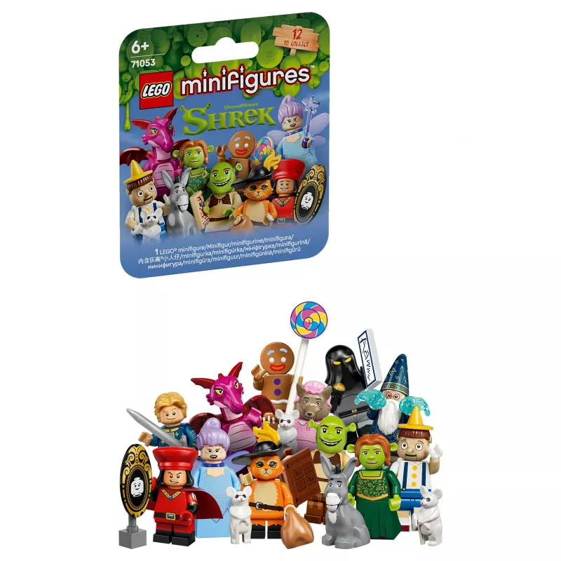 LEGO Minifigures 71053 Shreki seeria (1 juhuslik minifiguur) pimekott