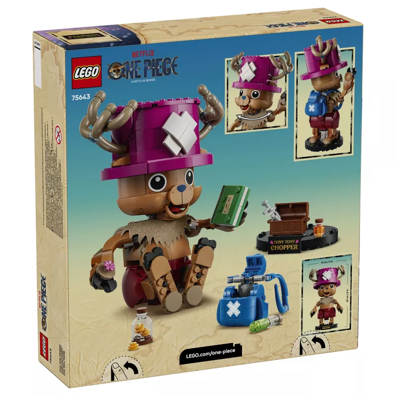 LEGO One Piece 75643 Tony Tony Chopper Ehituskomplekt (250 tükki)