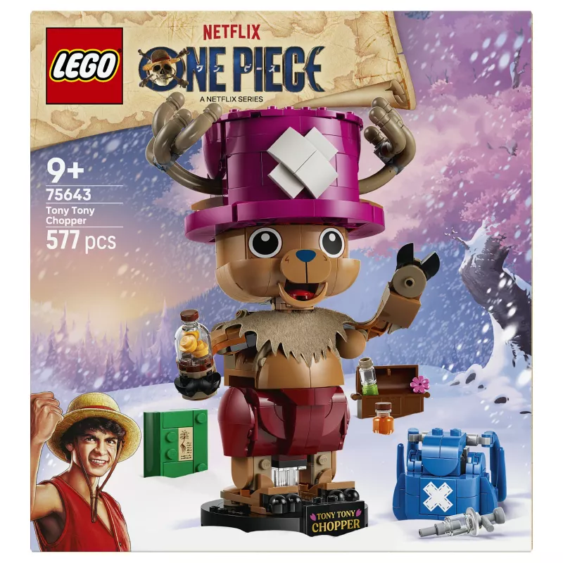 LEGO One Piece 75643 Tony Tony Chopper Ehituskomplekt (250 tükki)