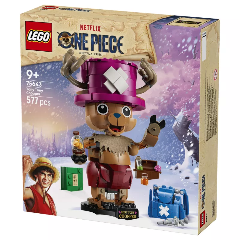LEGO One Piece 75643 Tony Tony Chopper Ehituskomplekt (250 tükki)