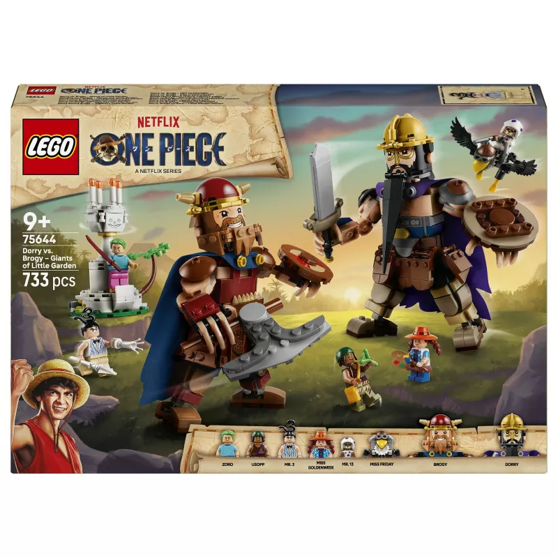 LEGO One Piece 75644 Dorry vs. Brogy - Giants of Little Garden ehituskomplekt (1500 tükki, 3 minifiguuri, vanus 10+)