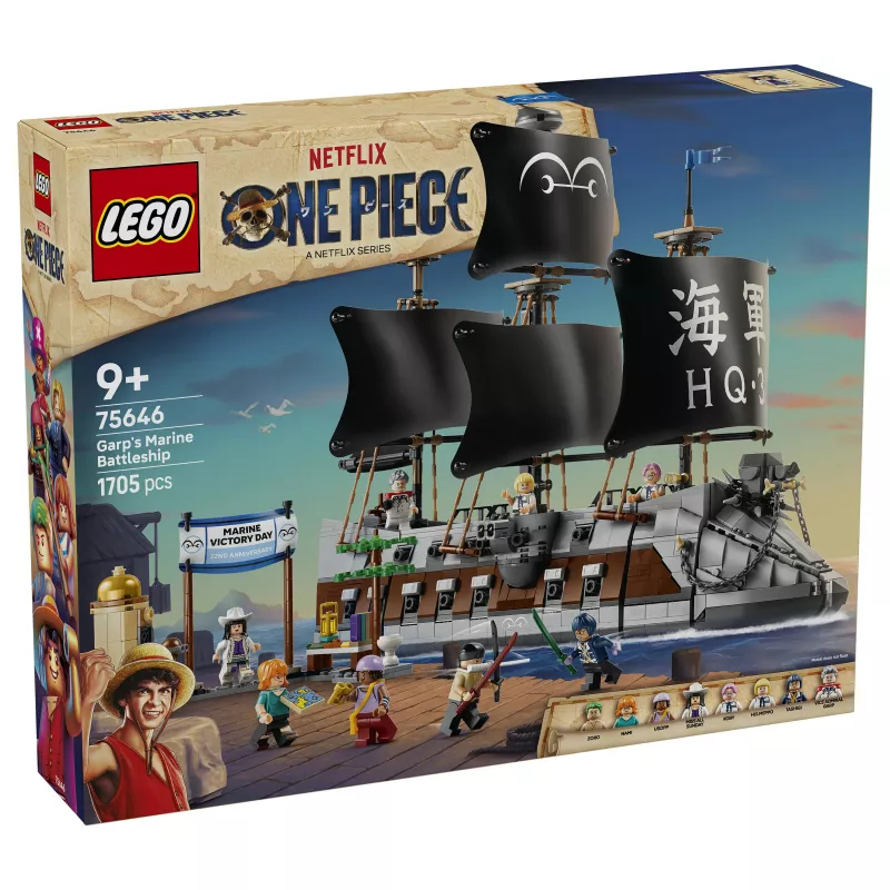 LEGO One Piece 75646 Garp'i mereväe lahingulaeva ehituskomplekt