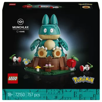 LEGO Pokémon 72150 Munchlax ehitatav figuur (823 osa, vanusele 10+)