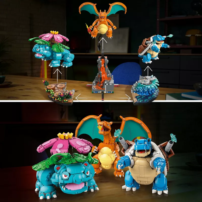 LEGO Pokemon 72153 Venusaur, Charizard and Blastoise
