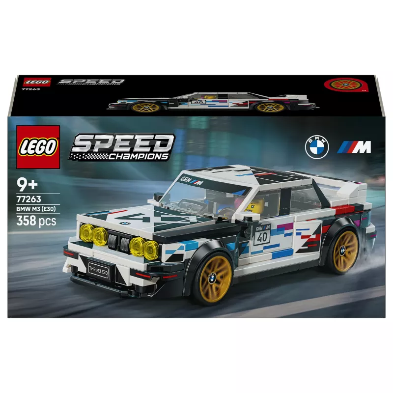 LEGO Speed Champions 77263 BMW M3 (E30) võidusõiduauto ehituskomplekt