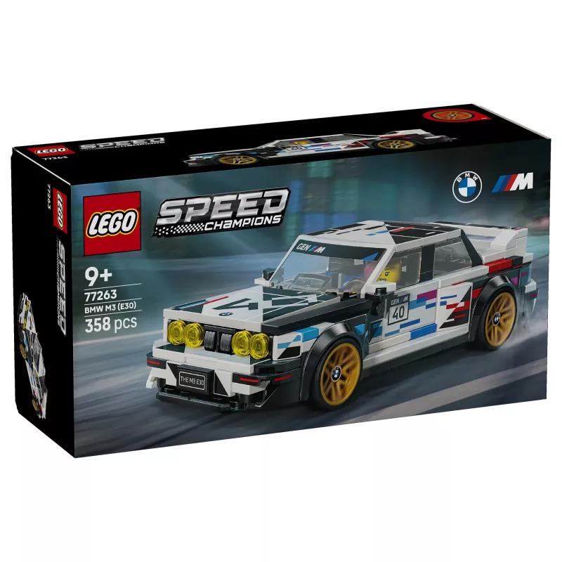 LEGO Speed Champions 77263 BMW M3 (E30) võidusõiduauto ehituskomplekt