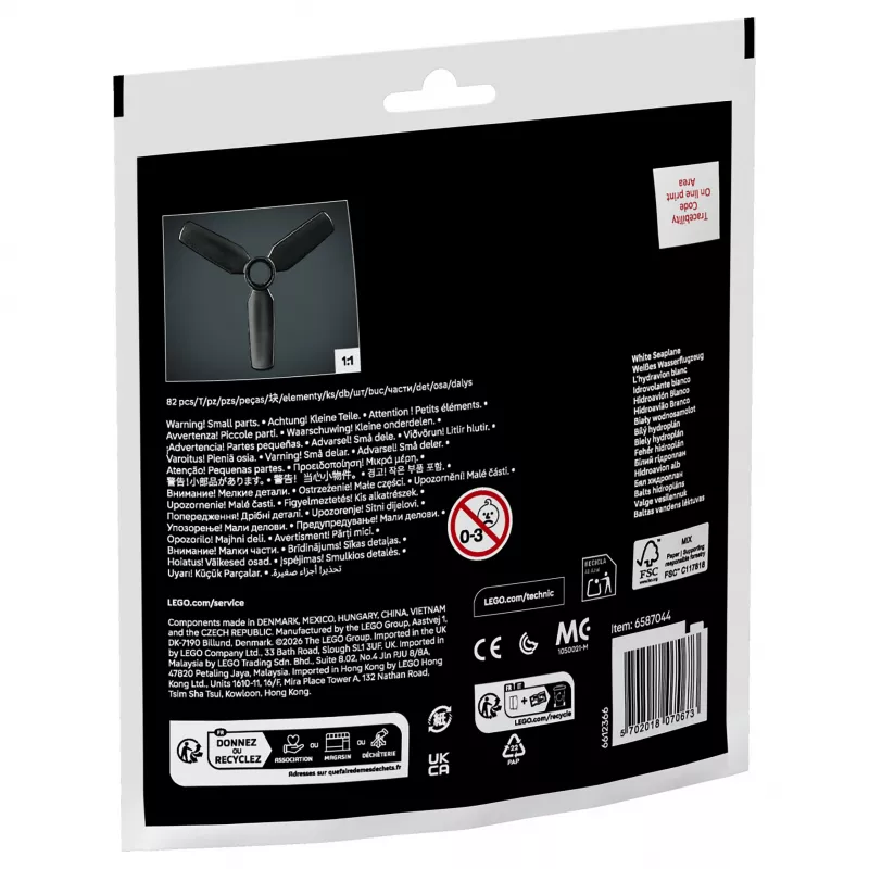 LEGO Technic 30736 Valge vesilennuk