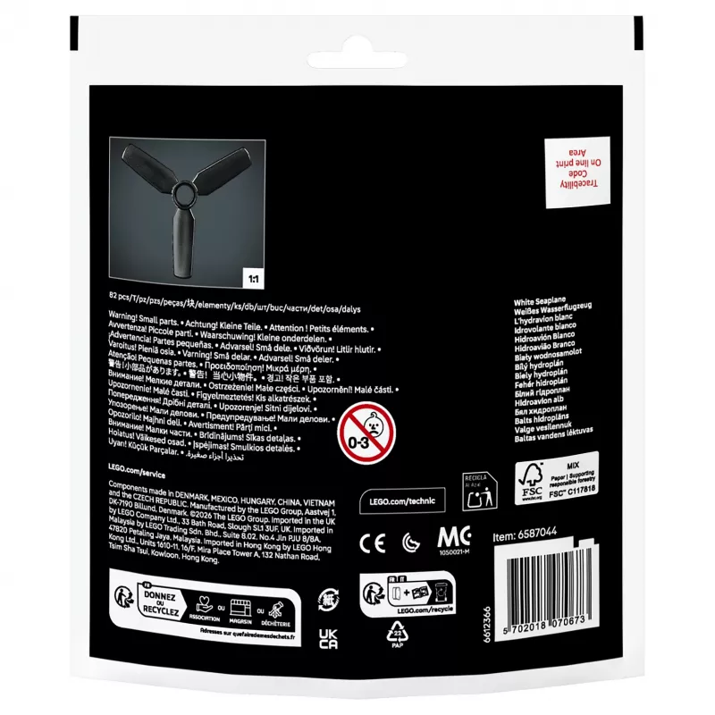 LEGO Technic 30736 Valge vesilennuk