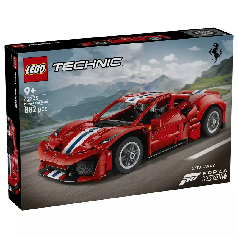 LEGO Technic 42235 Ferrari 488 Pista võidusõiduauto mudelikomplekt