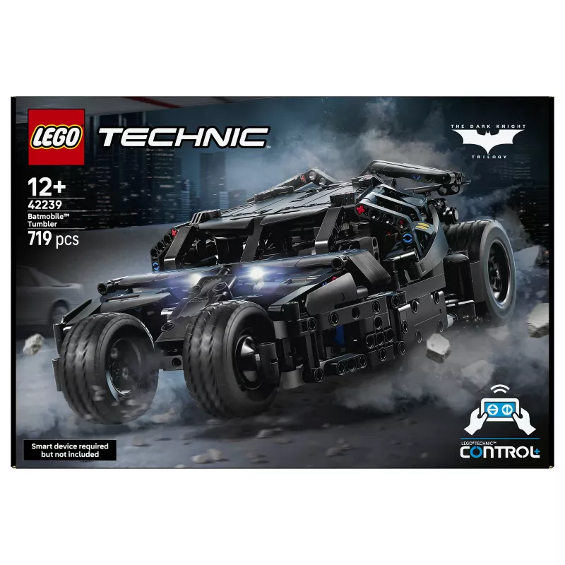 LEGO Technic 42239 Batmobile Tumbler - 1360-osaline täiustatud ehituskomplekt lastele ja täiskasvanutele