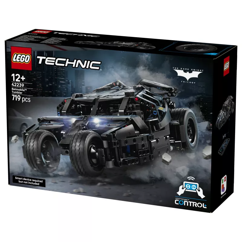 LEGO Technic 42239 Batmobile Tumbler - 1360-osaline täiustatud ehituskomplekt lastele ja täiskasvanutele