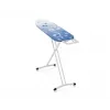 LEH Leifheit AirBoard M Solid 72563 Triikimislaud 120 x 38 cm, reguleeritava kõrgusega 75-88 cm, kerge EPP, Thermo-Reflect kate, fikseeritud triikraua alus, kokkupandav, valge/sinine