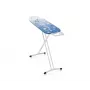 LEH Leifheit AirBoard M Solid 72563 Triikimislaud 120 x 38 cm, reguleeritava kõrgusega 75-88 cm, kerge EPP, Thermo-Reflect kate, fikseeritud triikraua alus, kokkupandav, valge/sinine