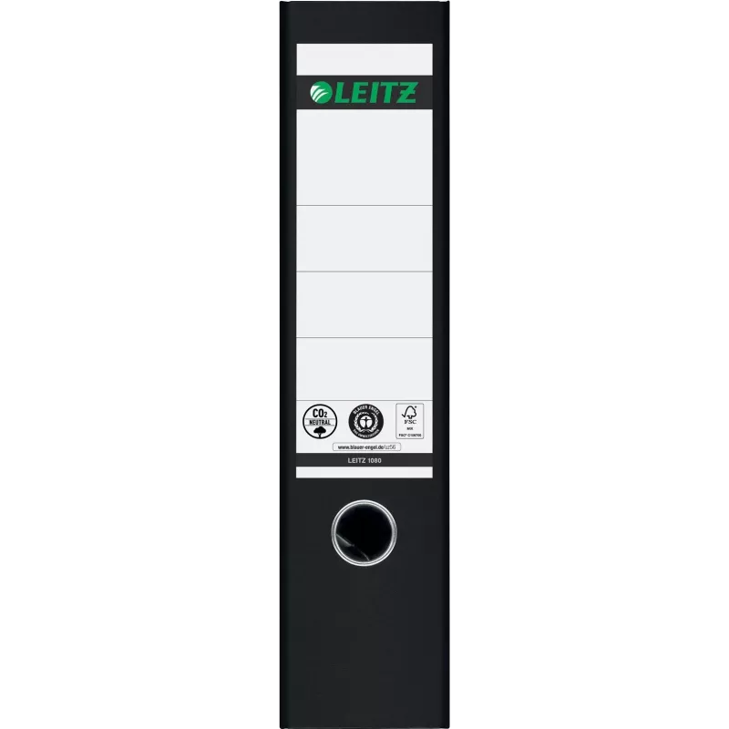 Leitz 1080-50-95 A4 kaust köitmismehhanismiga 80 mm must