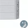 Leitz A-Z tähestikuline register, A4, hallid plastkõrvad 250 g/m² kartongil, 20-osaline, 11-avaline universaalne augustamine 1262-01-00