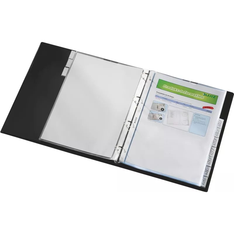 LEITZ A4 10-osaline vahelehtede komplekt, läbipaistev polüpropüleen, pealt avatav, märgistussakidega 4754-00-03