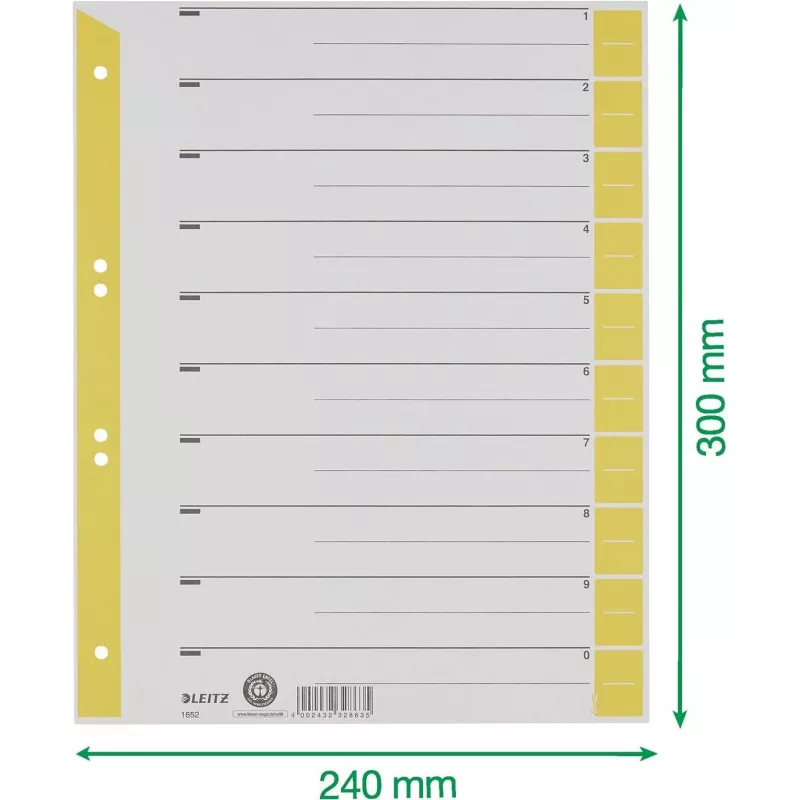 LEITZ A4 eralduslehed kollased 160 g/m² 25-pakk 16523015