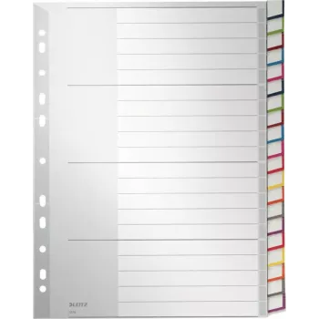 LEITZ A4 ekstra laiad tühjad plastikust vahelehed, 20-osaline, universaalne augustamine, poolläbipaistev valge 1278-00-00