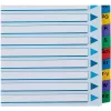 LEITZ A4 Mylar A-Z vahelehed, 26 keelega, mitmevärvilised, universaalne augustamine, 160 gsm, 1 komplekt (100167)