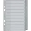 LEITZ A5 plastikust vahelehed, nummerdatud 1-10, hall, 10-osaline, polüpropüleen, 0,12 mm, kirjutatava kaanega 1285-00-00