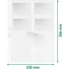 LEITZ visiitkaartide esitluskaaned 16 kaardile, A4, PP läbipaistev, 0,11 mm, külgavaga, arhiivikindel (4758-30-03)