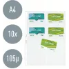 LEITZ visiitkaartide esitluskaaned 16 kaardile, A4, PP läbipaistev, 0,11 mm, külgavaga, arhiivikindel (4758-30-03)