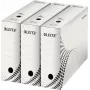LEITZ easyboxx arhiivikarp valge 100 mm selg, 100% taaskasutatud lainepapp, topelt sulgurklapid, 25 pakk (6132-00-00)