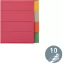 LEITZ ülierakindlad papist vahelehed, tühjad kaaned, A4, 10-osaline, mitmevärviline, 230 gsm, 5-värviline läbi värvitud papp (4359-00-00)