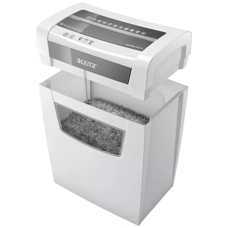 LEITZ IQ Home Office S P-4 osakesteks lõikav paberihunt, 8 lehte, 10 L, valge (80360000)